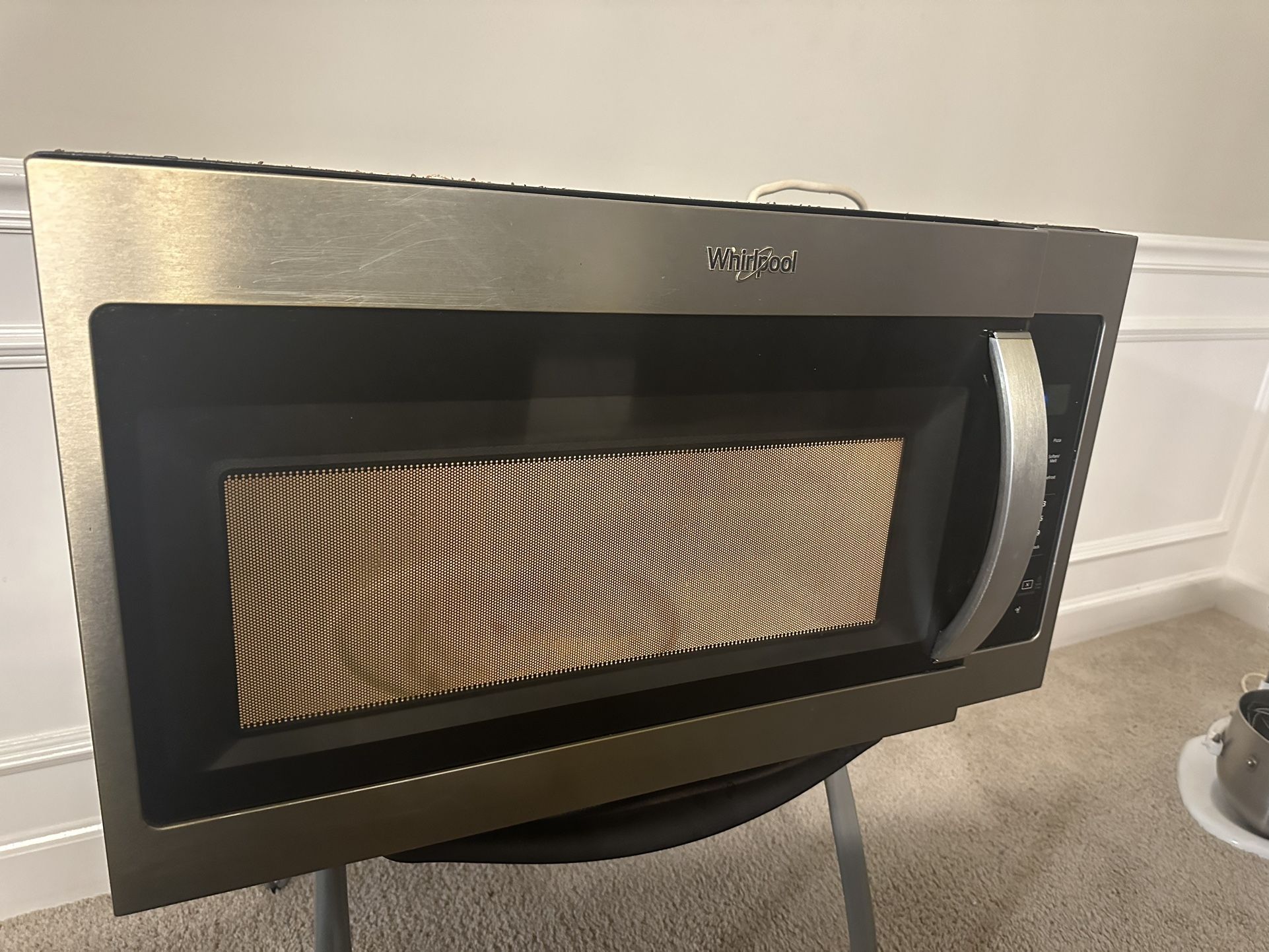 Whirlpool Stainless Steel Microwave 30”. 1000w 
