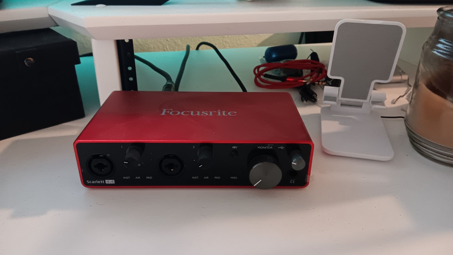 Focus rite Scarlett 4i4 - preamp interface