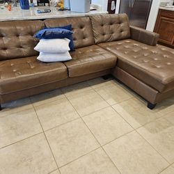 Italian Leather Sectional Sofa