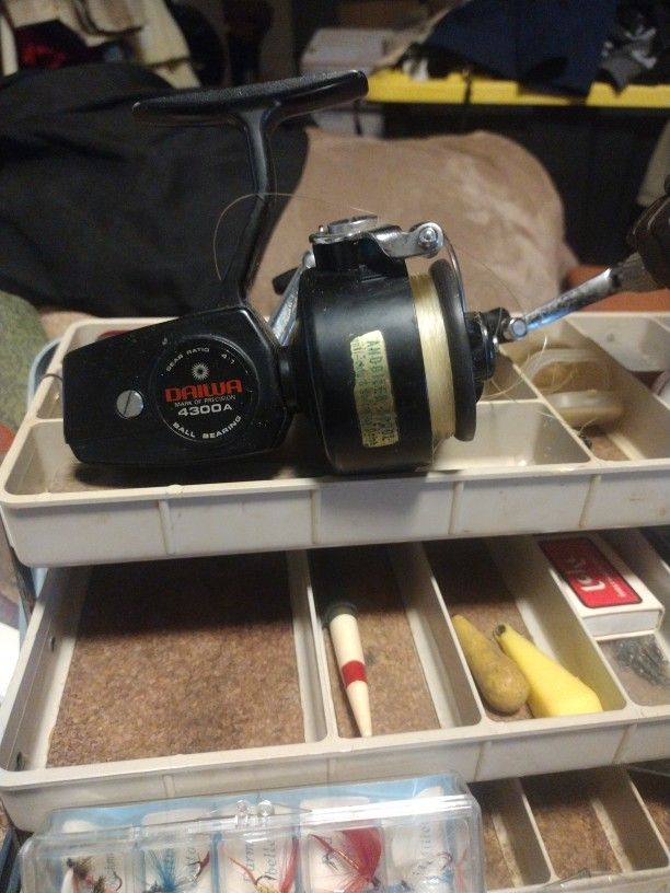 Fishing Reels Vintage with Supplies