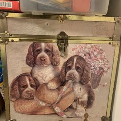 Wooden/metal Storage Box 