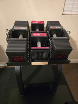 Powerblock Commercial Pro 5 - 100 lb Adjustable Dumbbells with Stand
