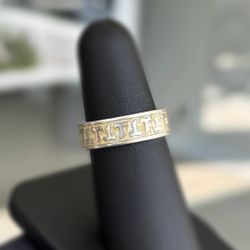 Humilis Jewelry .925 sterling silver  T Shape XVI Ring size 7.75