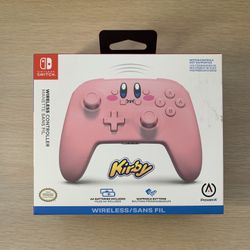 Kirby  Wireless Controller Nintendo Switch PowerA, Batteries provided, New Unused