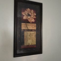 Set Of Two Flower Picture Frame 