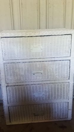 Wicker dresser or for bathroom