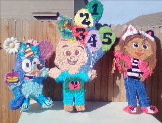 Set of 3 Character Piñatas