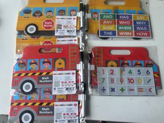 Educational magnetic dry erase boards set of 5 all new