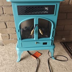 Warm Living Infrared 3 Side Double Door Stove Space Heater WL3DSTOVE21