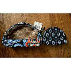NEW Vera Bradley Clear Cosmetic Duo In Marrakesh Cosmetic Bag + Coin Purse
