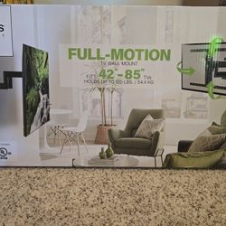 New Sanus Large Full Motion Wall Mount 42-85" TV's