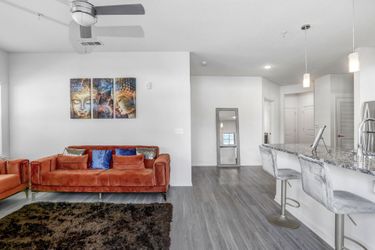 Orange Suede Sofa