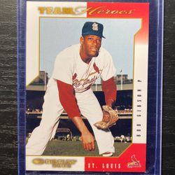 2003 Donruss Team Heroes Bob Gibson Baseball Card #493