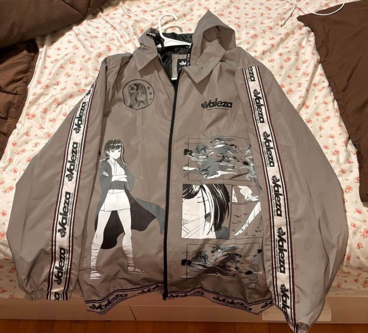 Valeza Anime Streetwear Reflective Windbreaker - Demon Slayer Inspired (L)