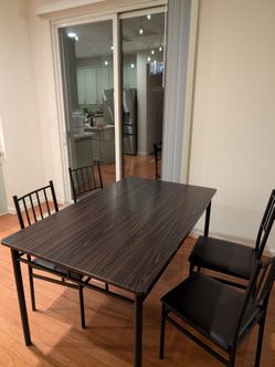 Dining table with 6 chairs