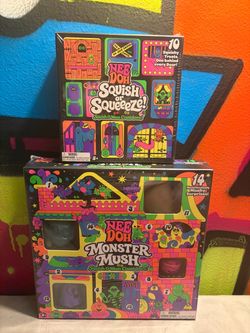 Authentic NeeDoh squish or squeeze and monster mush Halloween holiday calendar