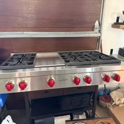 wolf 48 inch gas range top cooktop 