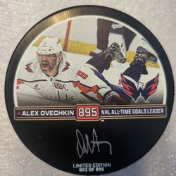 Alex Ovechkin signed puck