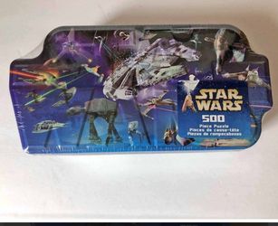 STAR WARS PUZZLES IN COLLECTOR'S TIN. MOVIE VEHICLES