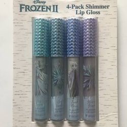 Gift! NEW! 4 Shimmer Lip Gloss - Disney Frozen II - Flavored
