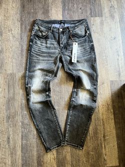 Gray Purple Jeans size 36