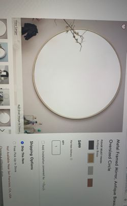 Brass mirror