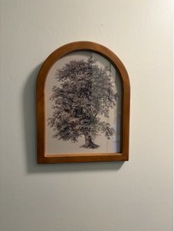 Framed Oak Tree Wall Decor