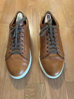 Allen Edmonds Men’s Courtside 10.5 Wide 3E Leather Sneekers