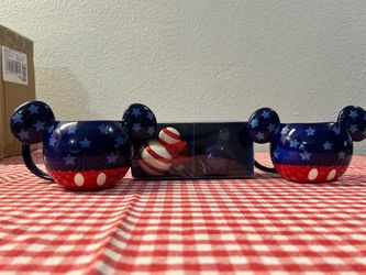 Disney Mickey Mouse Patriotic Mug & Salt Pepper Set šŗšø