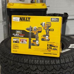 Dewalt Hammer Drill And Impact W/ Batteries And Charger
