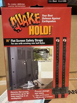 QuakeHOLD! 70 in. Flat-Screen Television Strap Kit