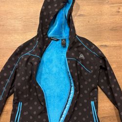 Girls Fleece Lined Water Resistant Jacket Size Medium