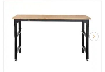Husky Hardwood Adjustable Workbench  W76"