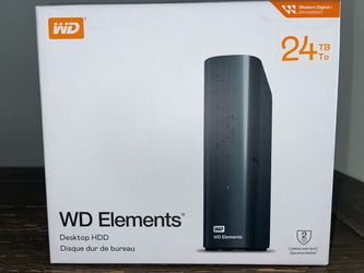 WD Elements Desktop HDD 24TB