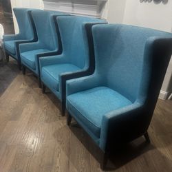 Big accent chairs 48”  good condition 