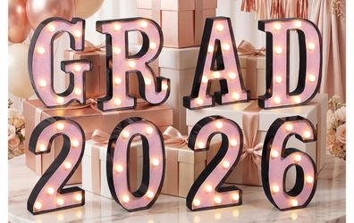 Pink Grad 2026/7 decor