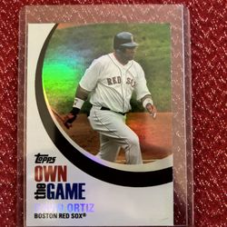 (DAVID ORTIZ) own the gam baseball card mint condition 