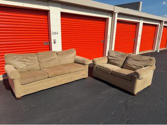 Ethan Allen tan sofa set*FREE DELIVERY 🚚