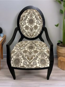 Elegant Patterned Damask French Elegant Patterned Armchair