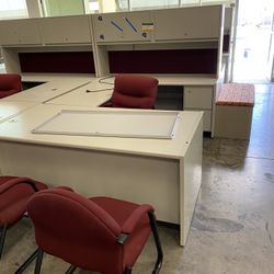Desk With Hutch Set