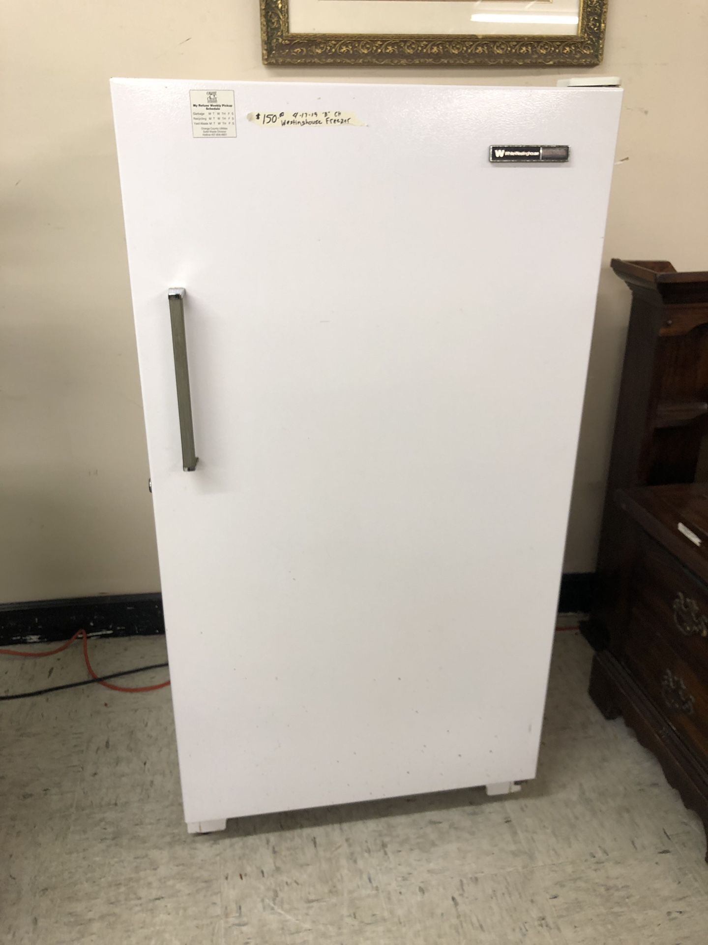 Westinghouse upright Freezer