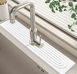 16" Stone Faucet Mat for Kitchen Sink, Diatomite Fast Drying Super Absorbent new in box