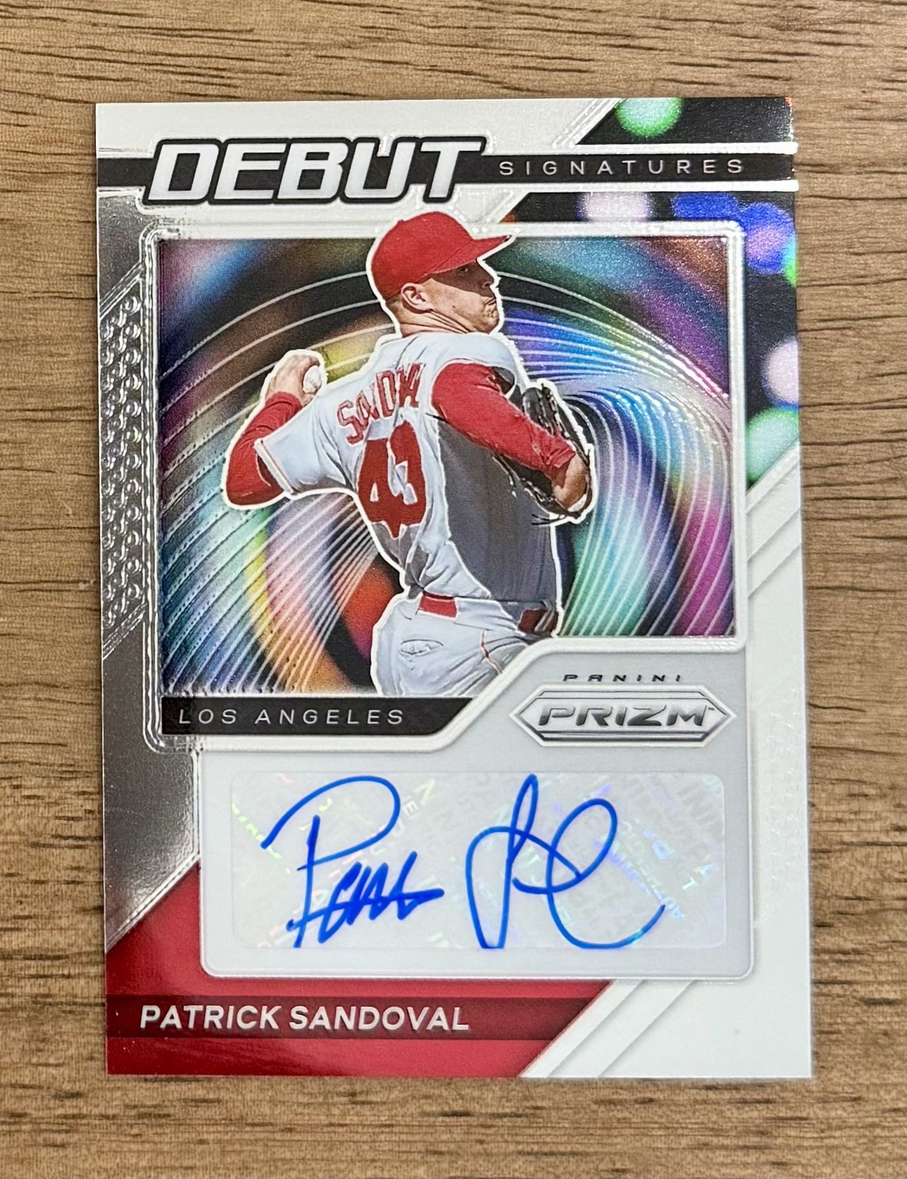 2021 Panini Prizm PATRICK SANDOVAL Debut Signatures AUTO #DS-PS Angels