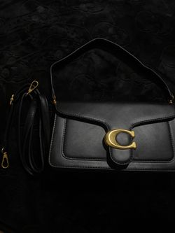 Coach Tabby Black Leather Shoulder Bag