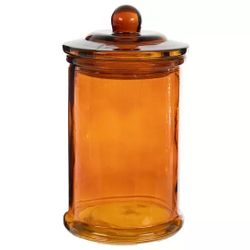 Amber Bell Jar Container