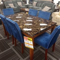 7pc Dining Table Set 