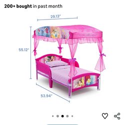 Girls Toddler princess bed