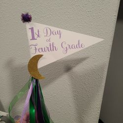 1st Day Of School Pennant Flag