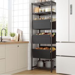 Storage Shelves 6 Tier Wire Shelving Unit Adjustable Metal Shelves for Storage Shelf Shelving Units and Storage Wire Shelf Storage Rack Shelf Metal Sh