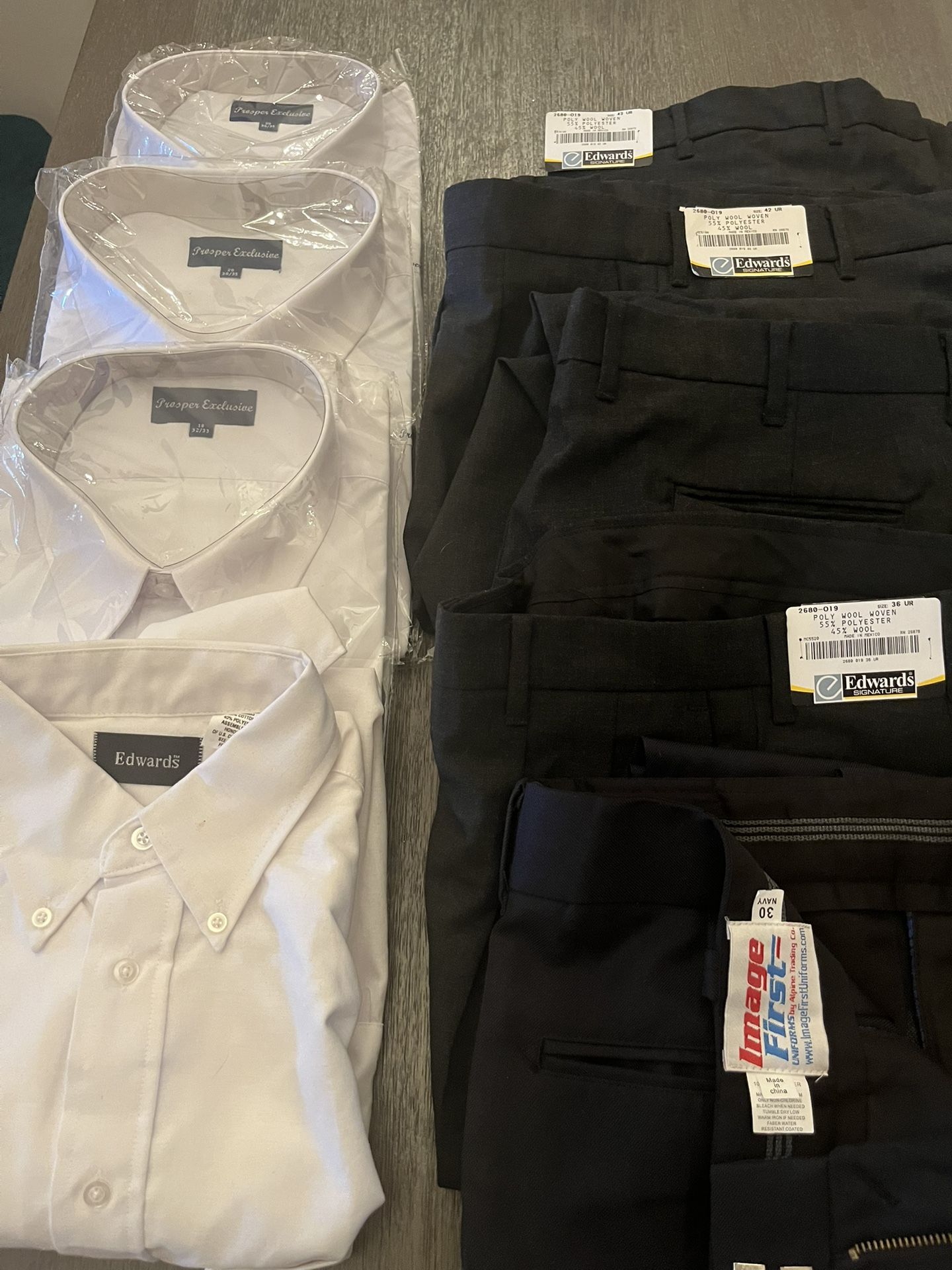 Brand New Edwards Pants & Shirts